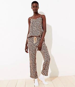 Loft Animal Spotting Pant & Cami Sleep Set