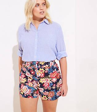 Loft Plus Floral Shorts
