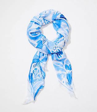 Loft Watercolor Paradise Scarf