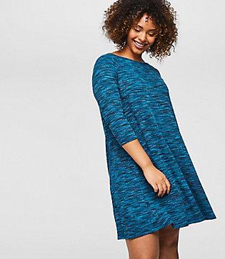 Loft Plus Spacedye Swing Dress