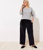 Loft Plus Velour Wide Leg Drawstring Pants