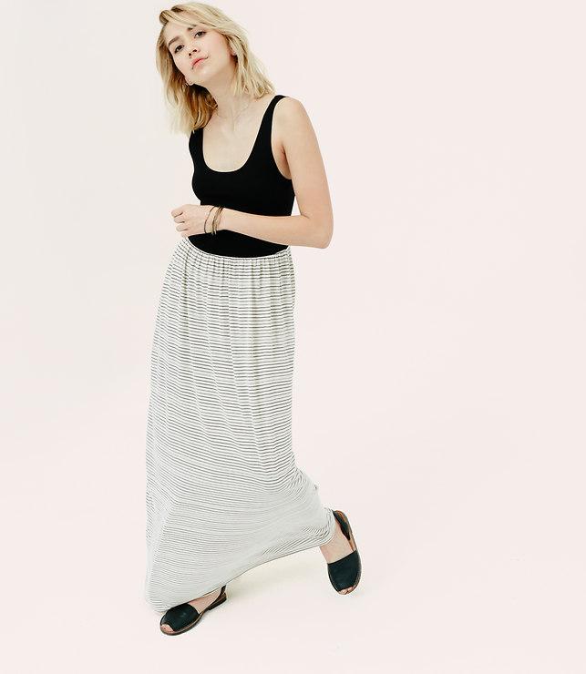 Loft Lou & Grey Finestripe Maxi Dress