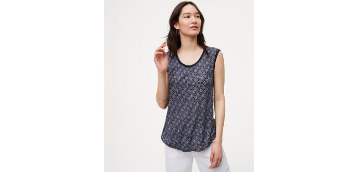 Loft Daisy Picot Trim Tank