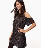 Loft Boudoir Lace Cold Shoulder Dress
