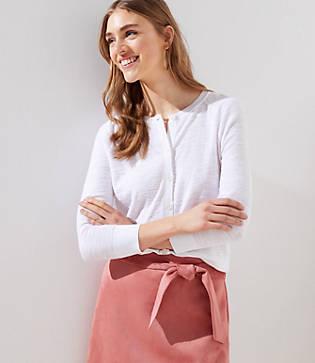 Loft 3/4 Sleeve Signature Cardigan