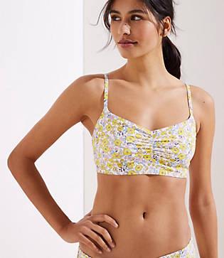 Loft Beach Sunny Floral Cropped Bikini Top