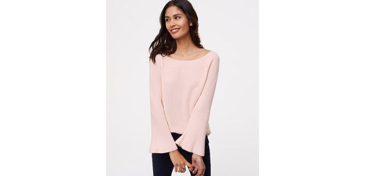 Loft Bar Bell Sleeve Sweater