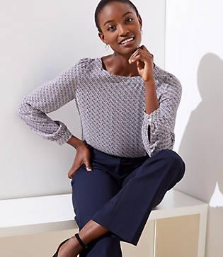 Loft Fauna Shirttail Blouse