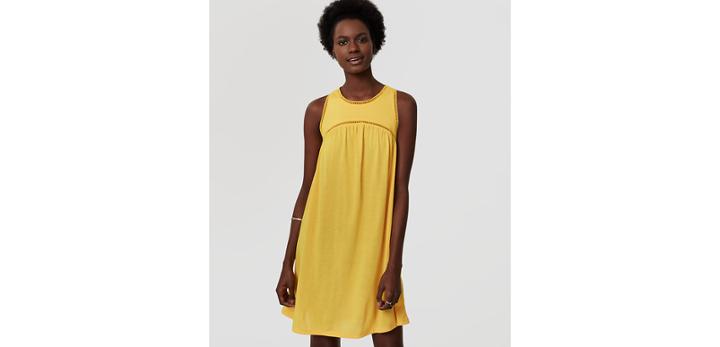 Loft Beach Lacy Racerback Swing Dress