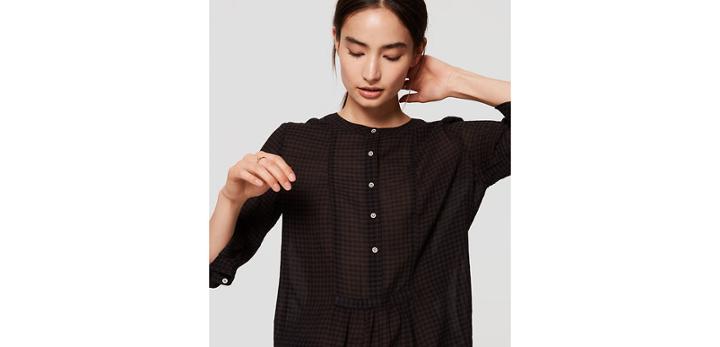 Loft Checked Bib Shirt