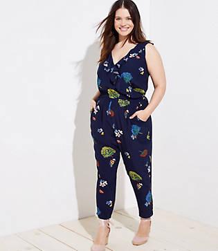 Loft Plus Hummingbird Jumpsuit