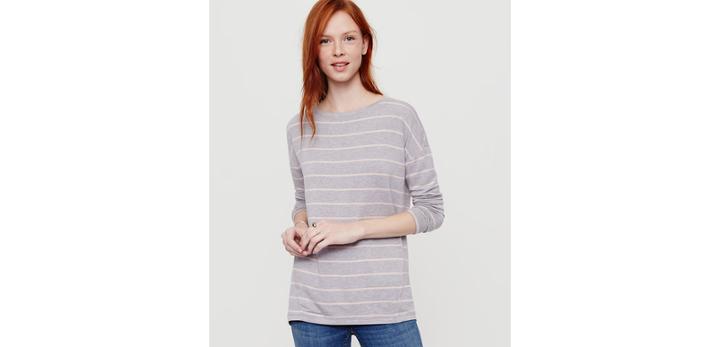 Loft Lou & Grey Striped Signaturesoft Boatneck Tunic