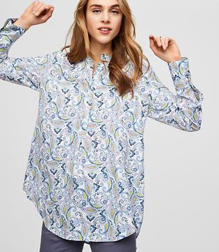 Loft Paisley Henley Tunic