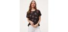 Loft Covered Button Tee - Starlet Shower