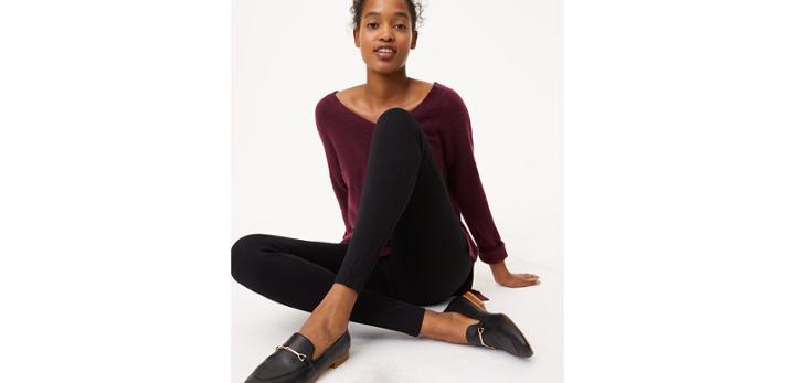 Loft Leggings In Seamed Ponte