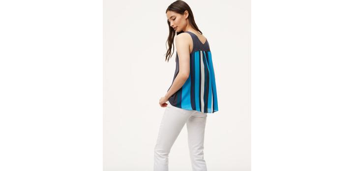Loft Stripe Back Sweater Tank