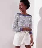 Loft Dotted Boatneck Sweater
