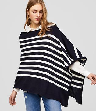 Loft Nautical Poncho