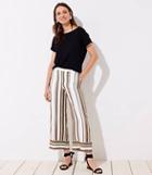 Loft Shimmer Striped Wide Leg Pants