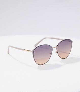 Loft Round Cateye Sunglasses