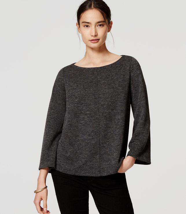 Loft Knit Bell Sleeve Top
