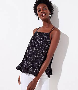 Loft Floral Flounce Strappy Cami
