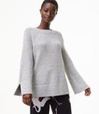Loft Spacedye Textured Slit Cuff Sweater