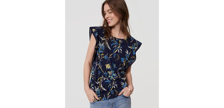 Loft Lily Flutter Top
