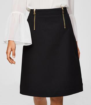Loft Double Zip Skirt