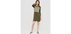 Loft Lou & Grey Striped Signaturesoft Sweatshirt Dress