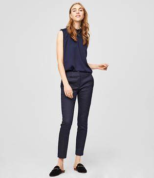 Loft Skinny Dot Jacquard Pants In Marisa Fit