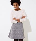 Loft Textured Knit Flippy Skirt