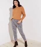 Loft Plus Skinny Jeans In Leopard Print