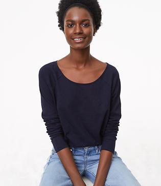Loft Textured Raglan Tee