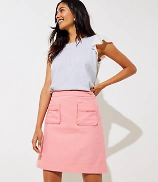 Loft Lacy Patch Pocket Skirt