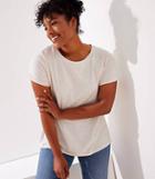 Loft Plus Flecked Vintage Soft Roll Cuff Tee
