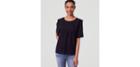 Loft Daisy Embroidered Pintuck Top