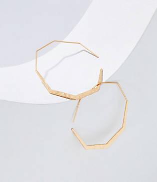 Loft Geo Pull Through Hoop Earrings