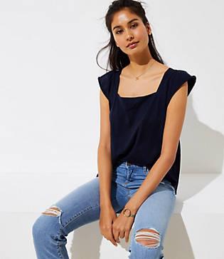 Loft Square Neck Tee
