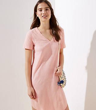 Loft Beach Shirttail Tee Dress
