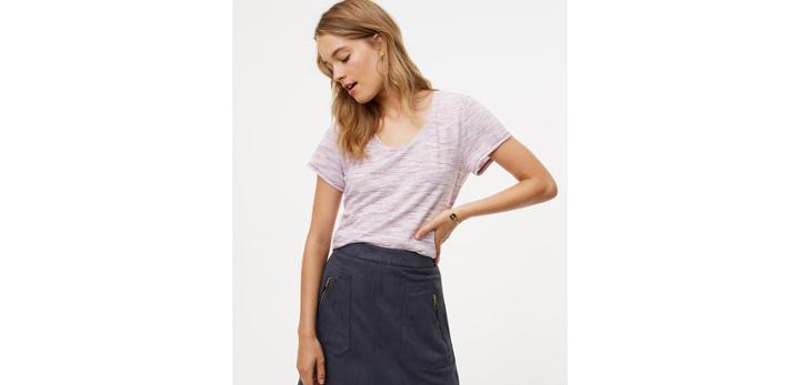 Loft Washed Stripe Vintage Soft Tee