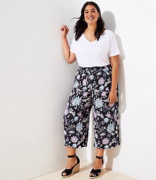 Loft Plus Garden Fluid Drawstring Pants
