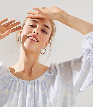 Loft Ombre Floral Blouse