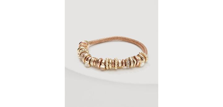 Loft Mixed Metallic Charm Bracelet
