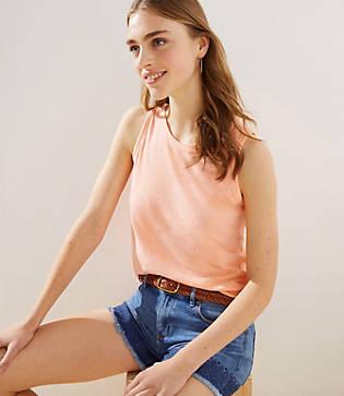 Loft Seamed Shirttail Tank