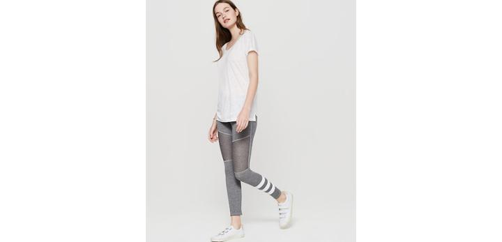 Loft Sundry Mesh Blocked Yoga Pants