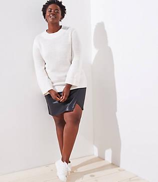 Loft Plus Abstract Fringe Sweater