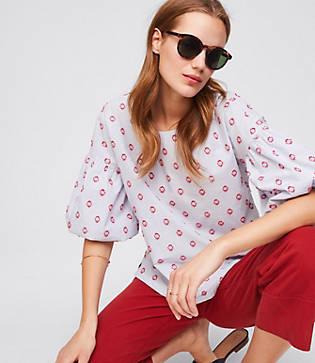 Loft Tortoiseshell Print Round Keyhole Sunglasses