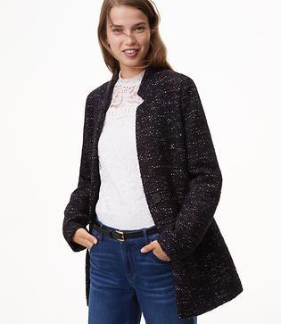 Loft Notched Tweed Jacket