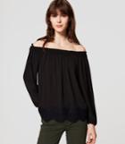 Loft Lacy Off The Shoulder Blouse